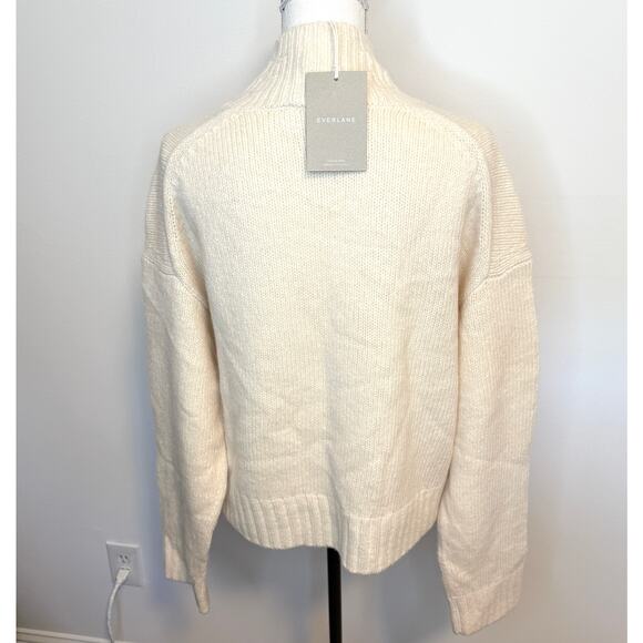 Everlane The Cloud Oversized Turtleneck Sweater In Bone Size Small New - Picture 10 of 15